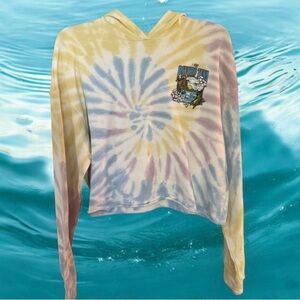 Psycho Tuna Crop Tye Dye Hoodie NWT